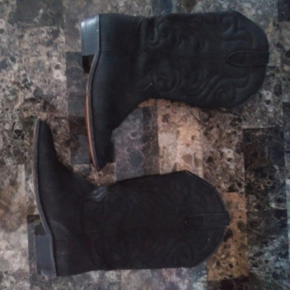 Suede leather boots